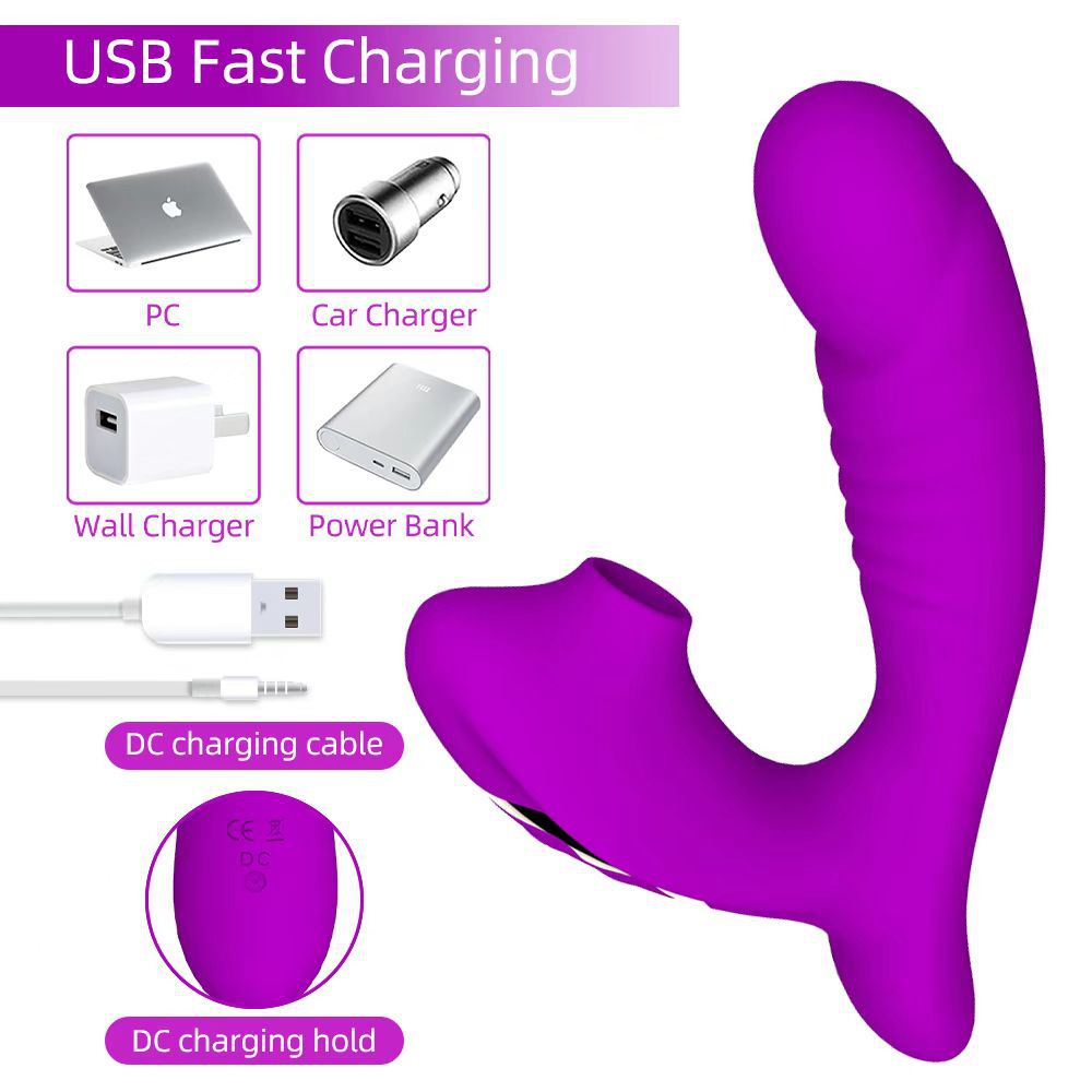 10 Frequency suction vibration modes rechargeable vibrator wearable dildo woman sex toy