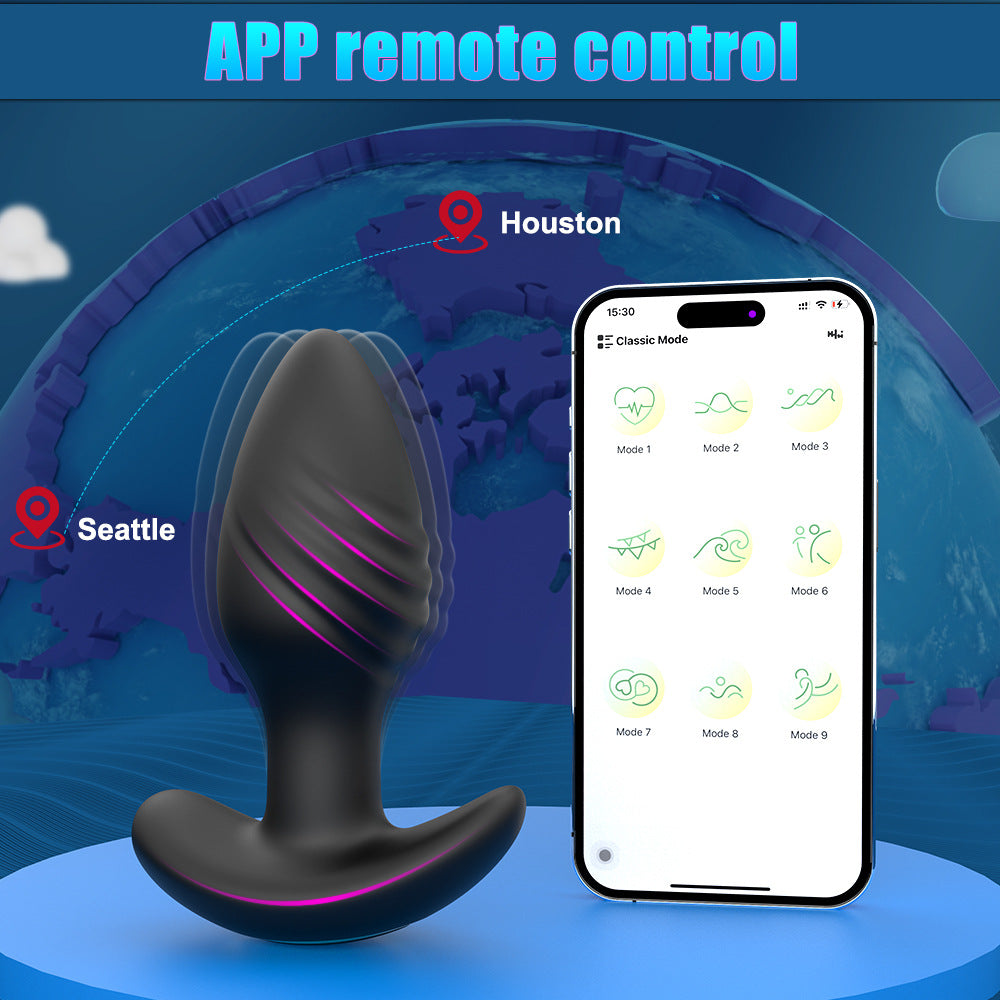 APP control Silicone Anal Vibrator Waterproof and Rechargeable Big Plug Vibration Adult Anal Plug Sex Toys