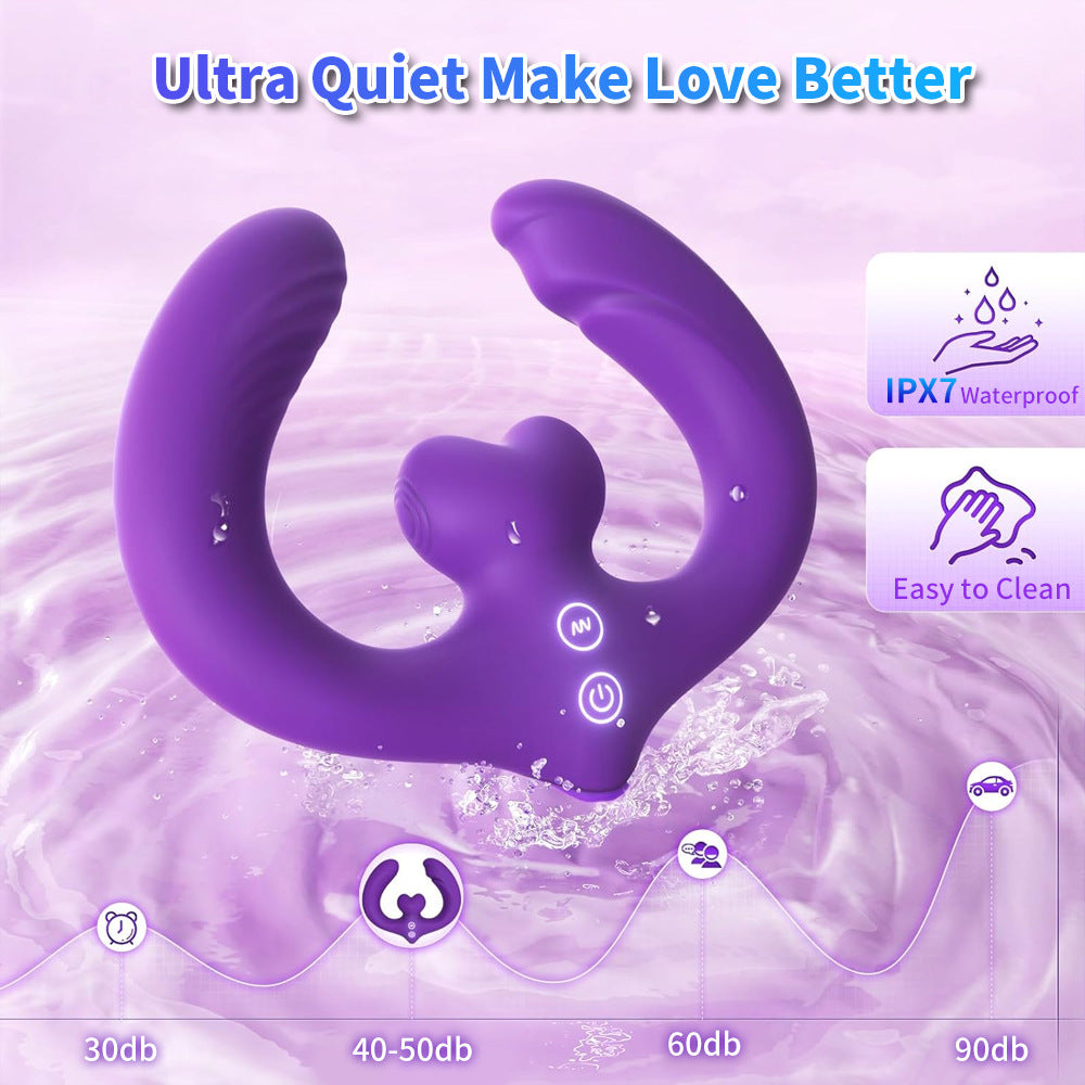 Multi Playing Double-Ended Vibrator For Couple Foreplay Female Masturbator Sex Toy