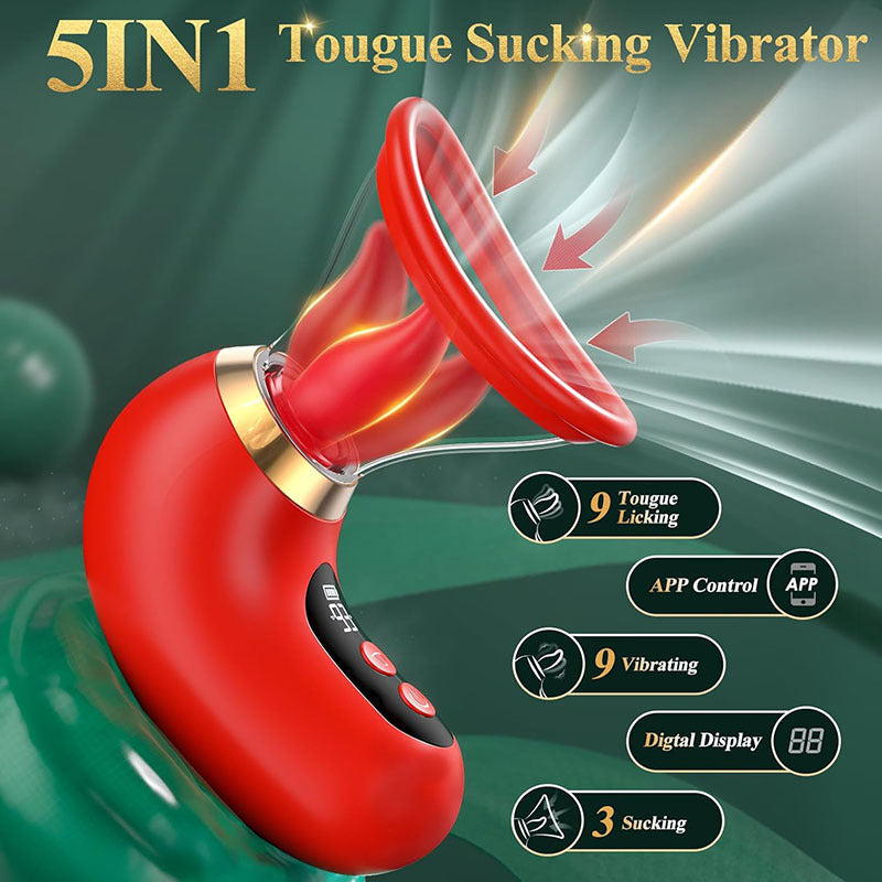 The new product tongue licker female masturbation sex toy CG point stimulation sucking vibrator for woman or couple