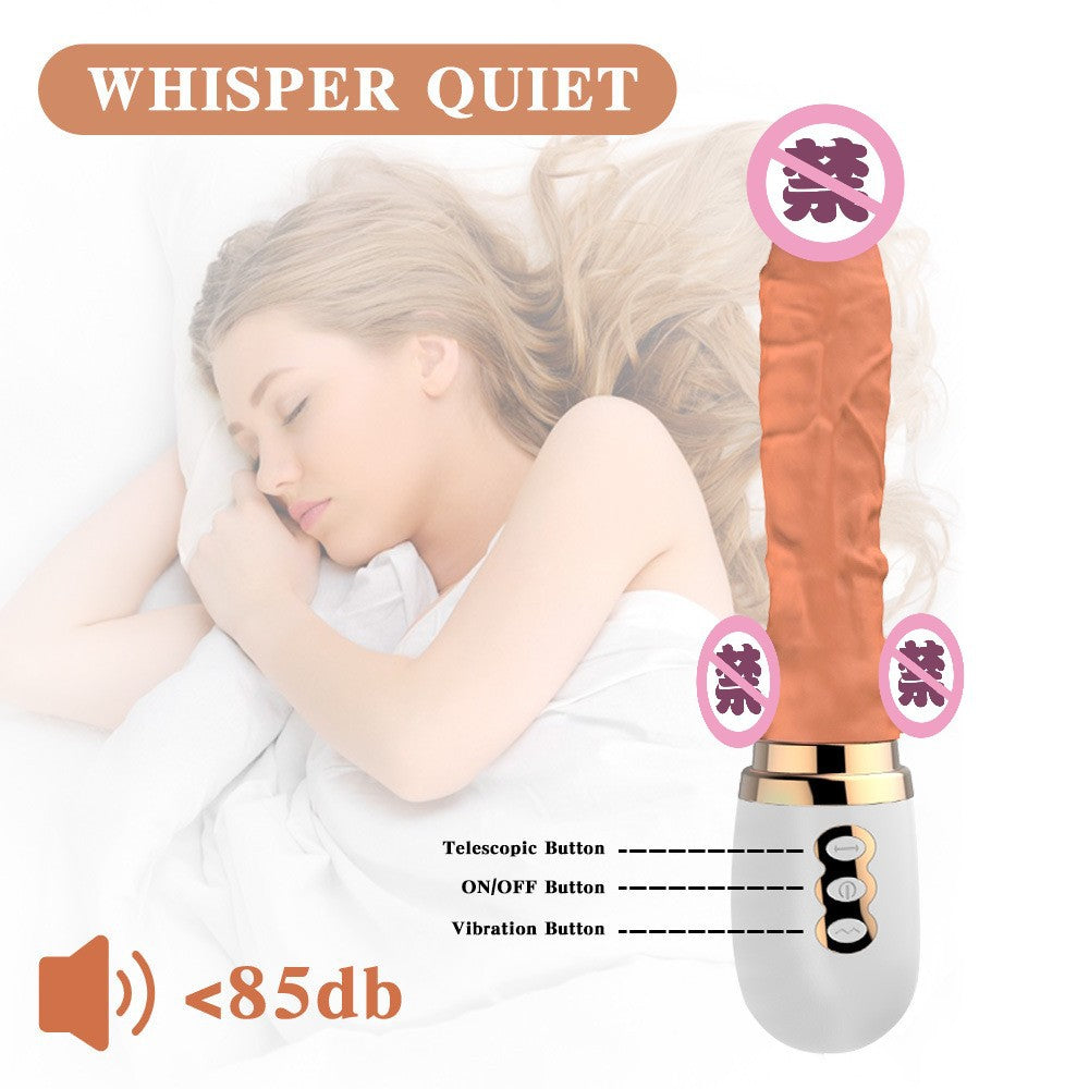Female mini masturbation device massage insertion for orgasm artificial penis electric telescopic vibrating dildo vibrator woman sex toys