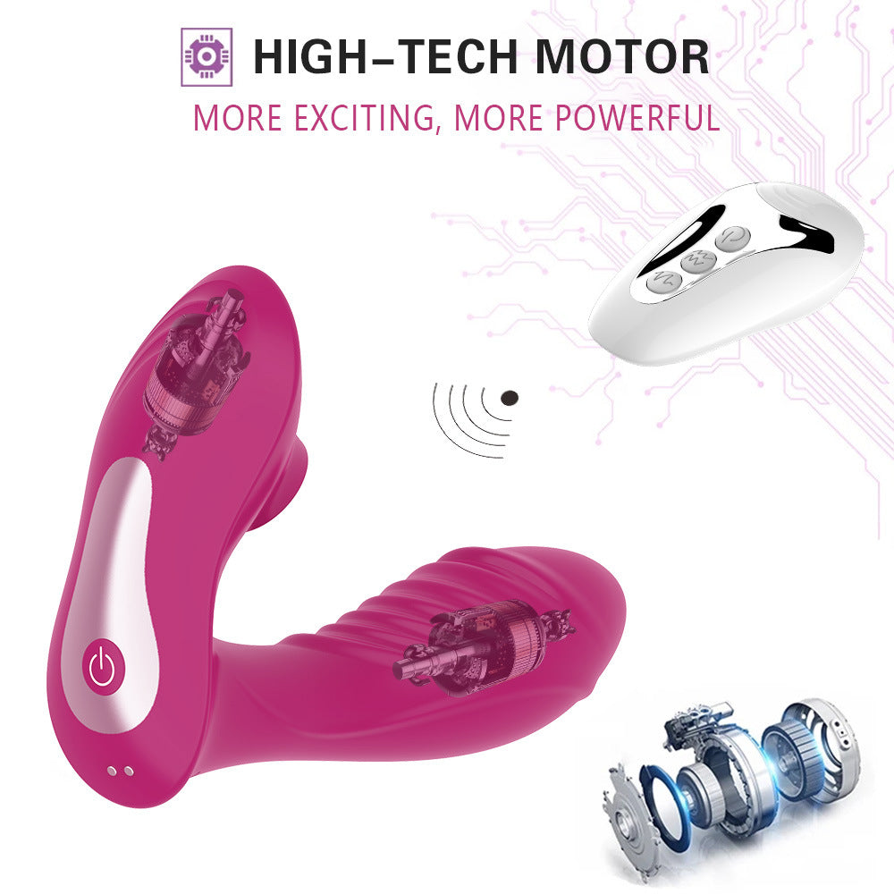 10-frequency sucking wireless remote control vibrator dual-vibration wearable masturbation sex toy