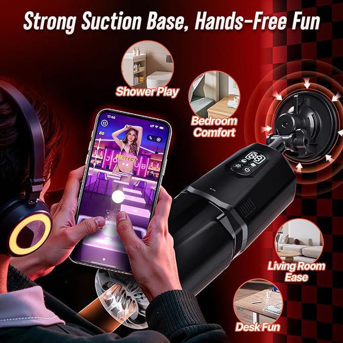 New arrival APP automatic rotating telescopic fale masturbation cup penis massager man adult sex toy