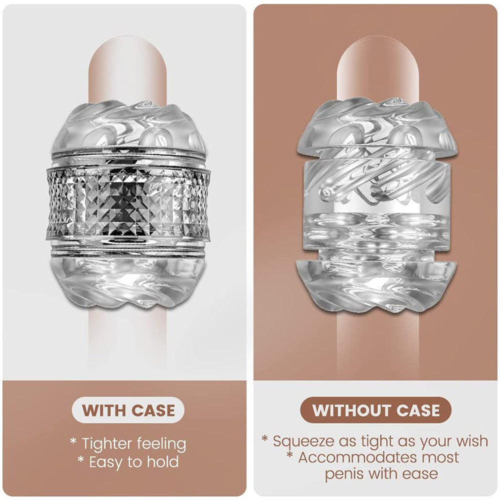 Men's Masturbator Discreet and Quiet Pleasure Toy with Privacy Packaging Trusting for Solo Use