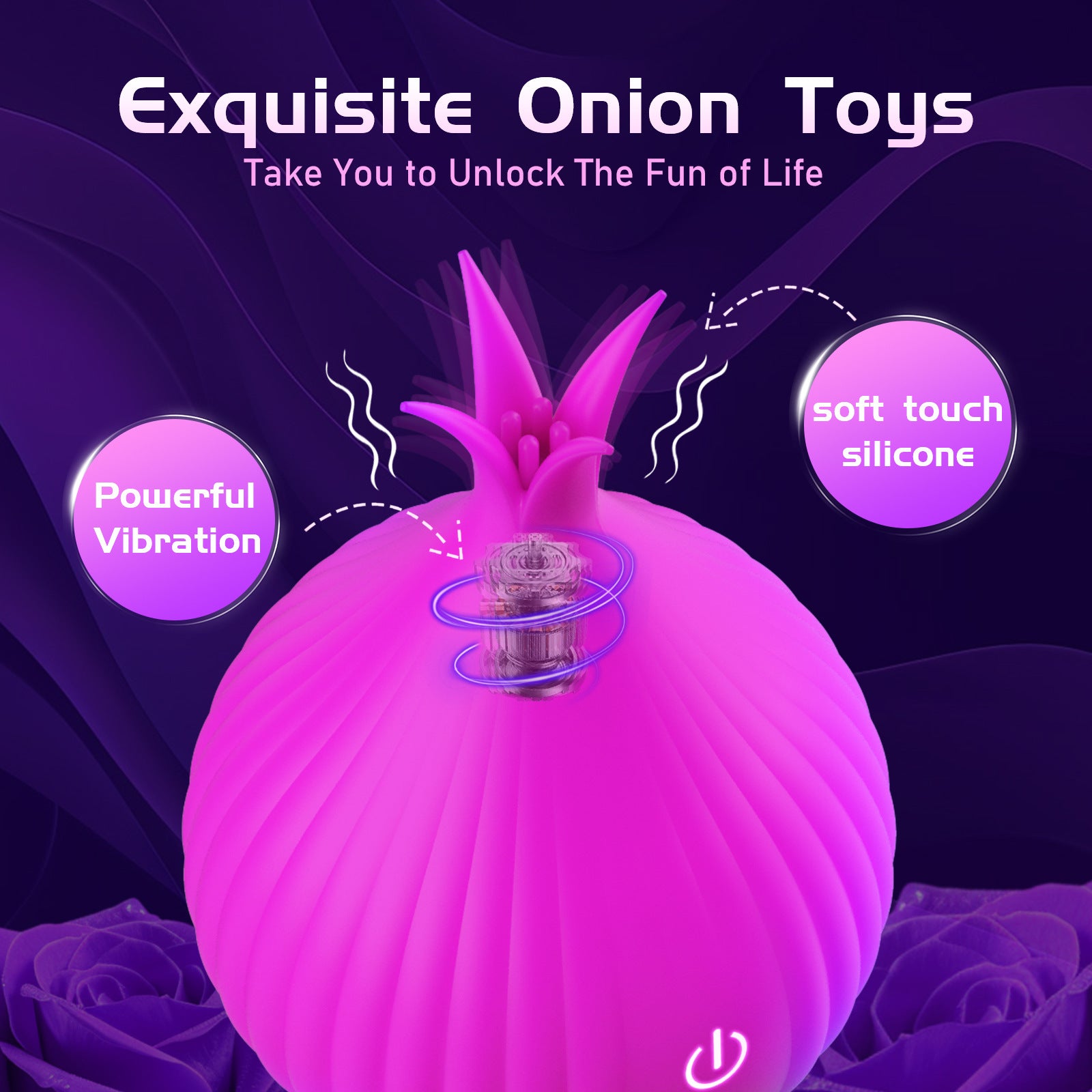 Onion-sucking egg-jumping female clitoral stimulation variable-frequency tongue licking and patting masturbation adult sex toys