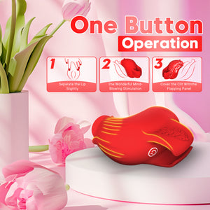 Silicone Suction Intimate Toy Rose Finger Vibrator Rechargeable | NZ Discreet Delivery by Seductiva