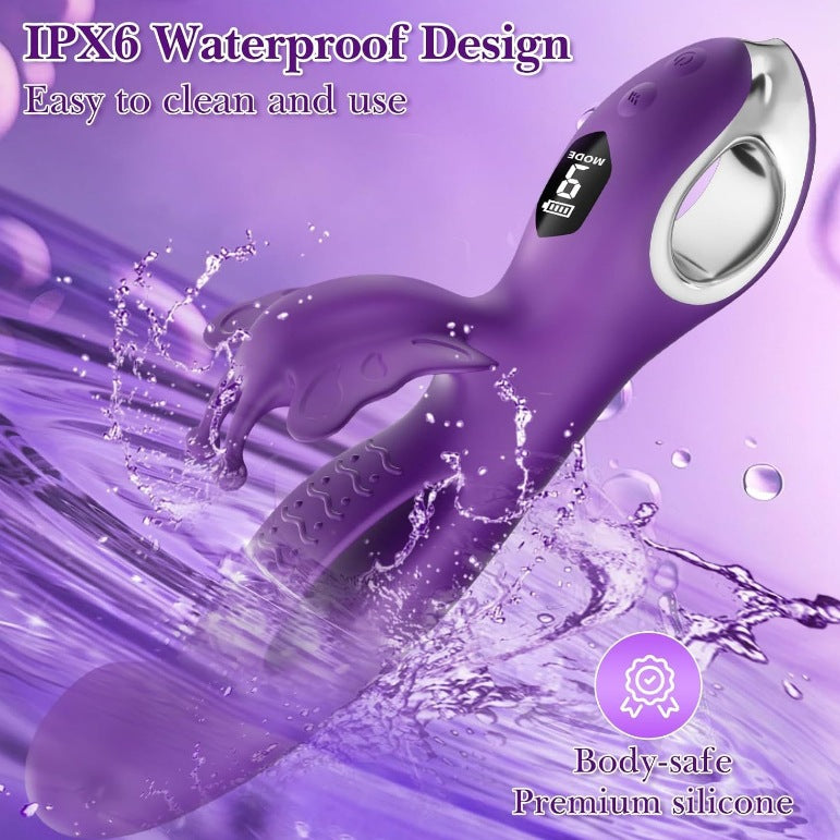 Butterfly Vibrator Multi-frequency Dual Shock AV Stick G-spot Clitoral Stimulator