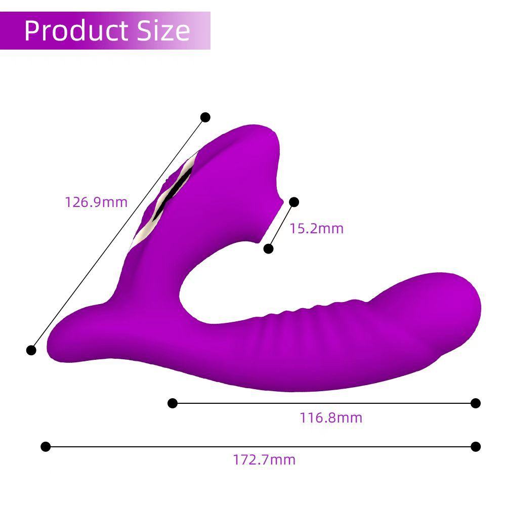 10 Frequency suction vibration modes rechargeable vibrator wearable dildo woman sex toy