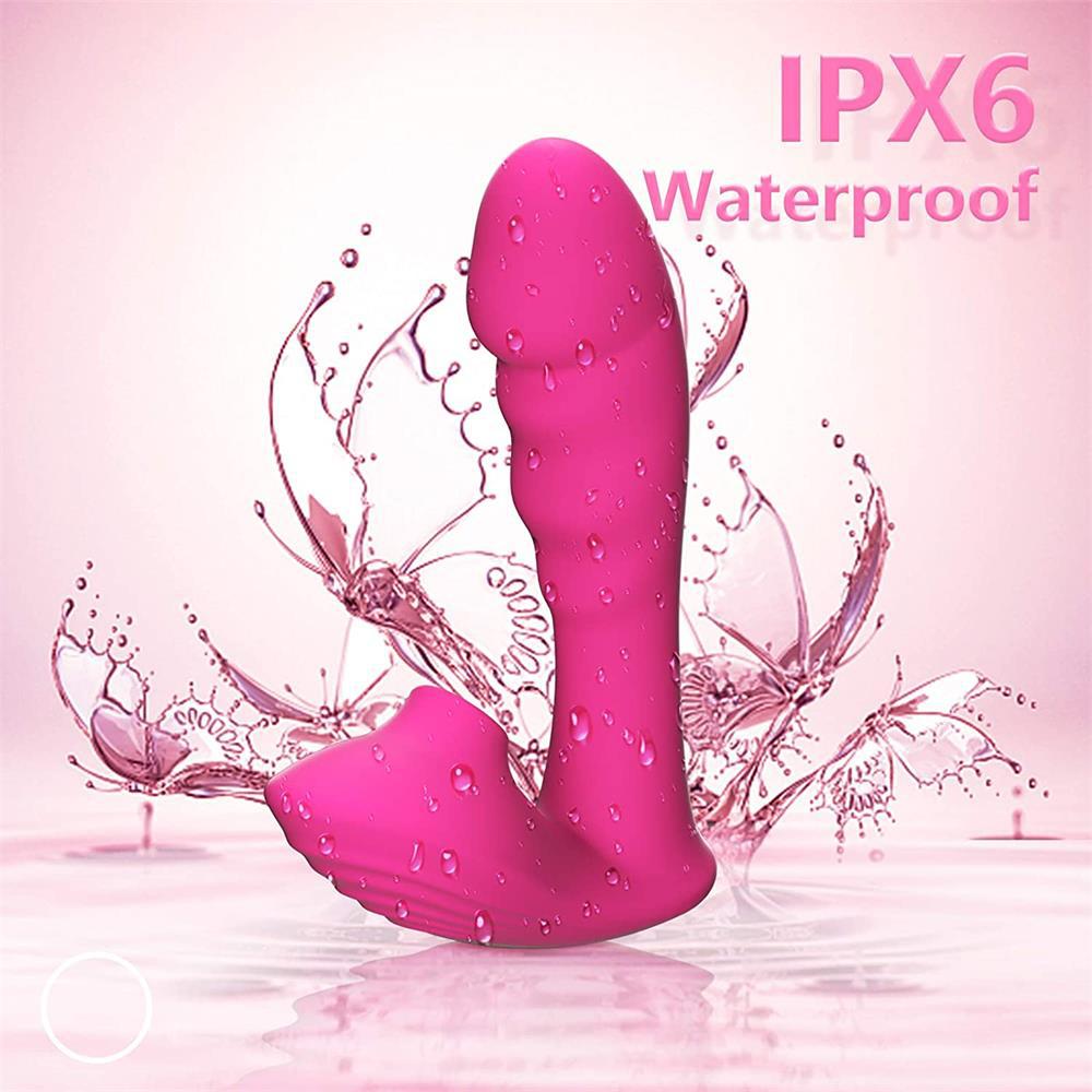 10 Frequency suction vibration modes rechargeable vibrator wearable dildo woman sex toy