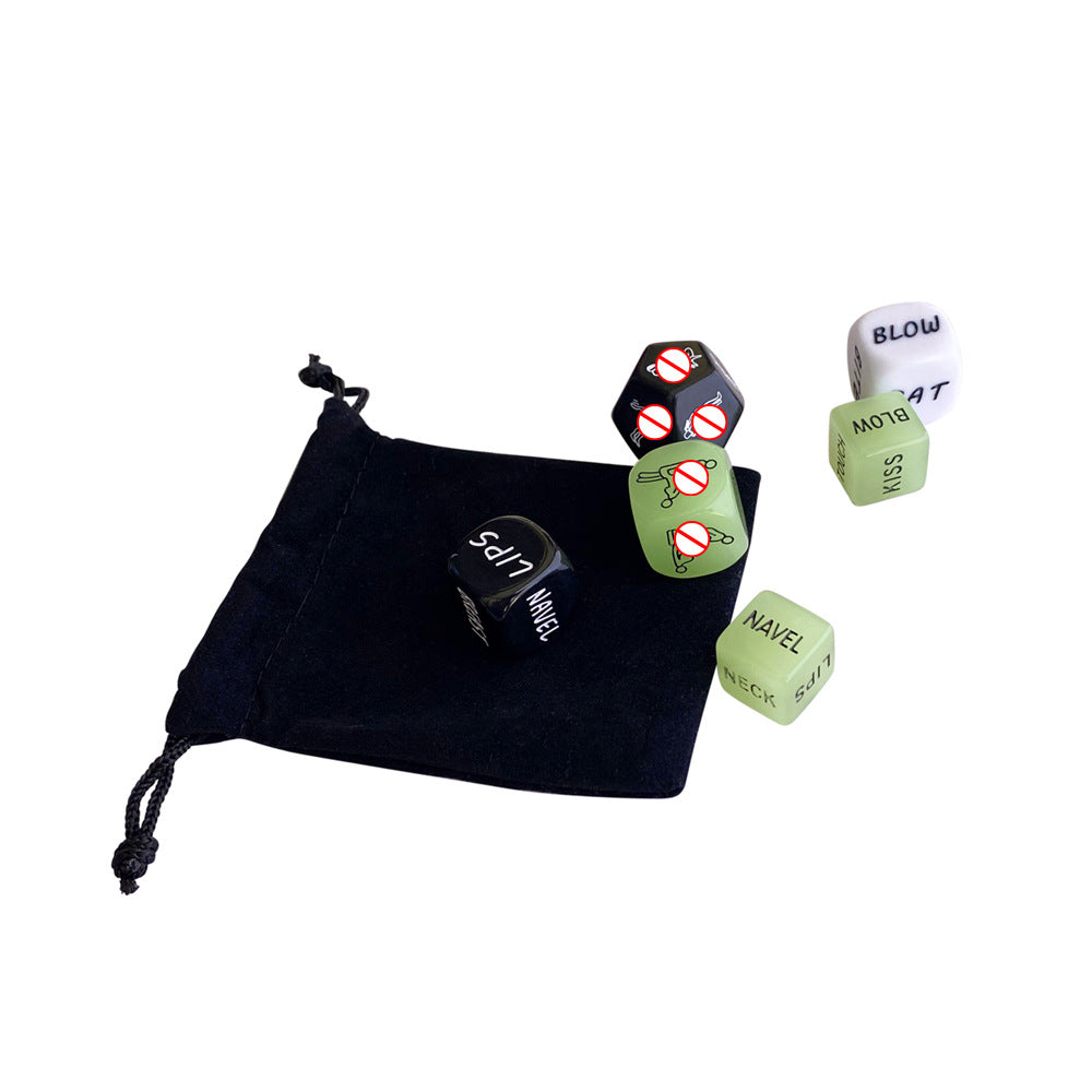 Seductiva 6-in-1 Glow-in-the-Dark Acrylic Dice Game Set for Couples Size Reference & Packaging - Shipped from NZ