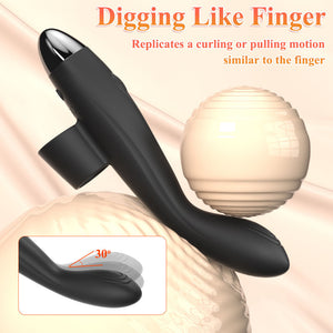 Seductiva Pulse: 10-Frequency Rechargeable Silicone AV Wand & Finger Vibrator Size Reference & Packaging - Shipped from NZ