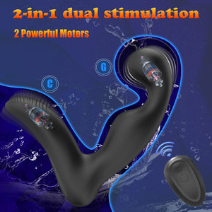 Seductiva Pro-Vibe: Dual-Vibration Rechargeable Prostate Plug Size Reference & Packaging - Shipped from NZ