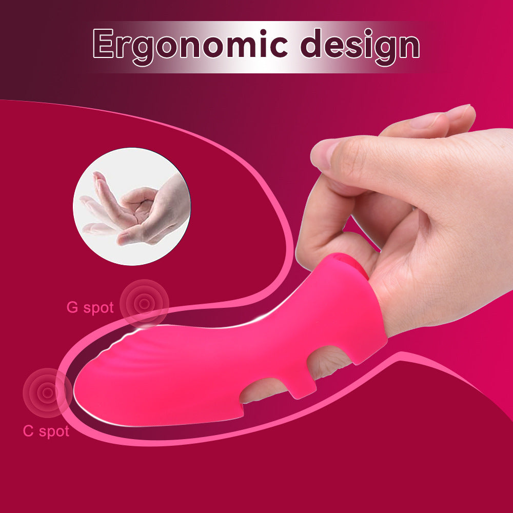 2 in 1 Ultimate Sweet Finger Vibrator 10 frequency Vibrating Couples flirt Sex Toy