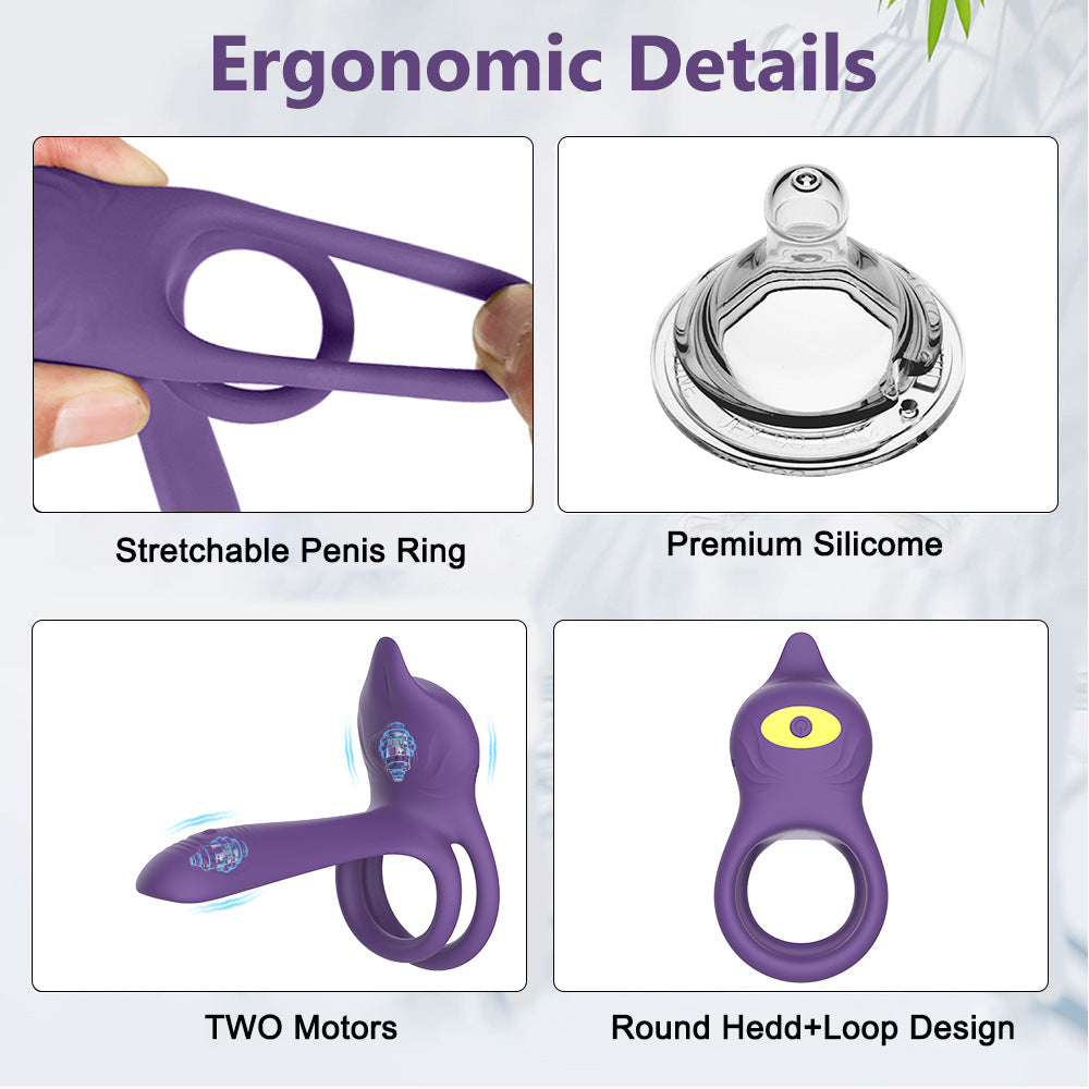 Seductiva Locking Ring Remote Control Silicone Couples G-Spot Vibrating Ring Adult Toy Size Reference & Packaging - Shipped from NZ