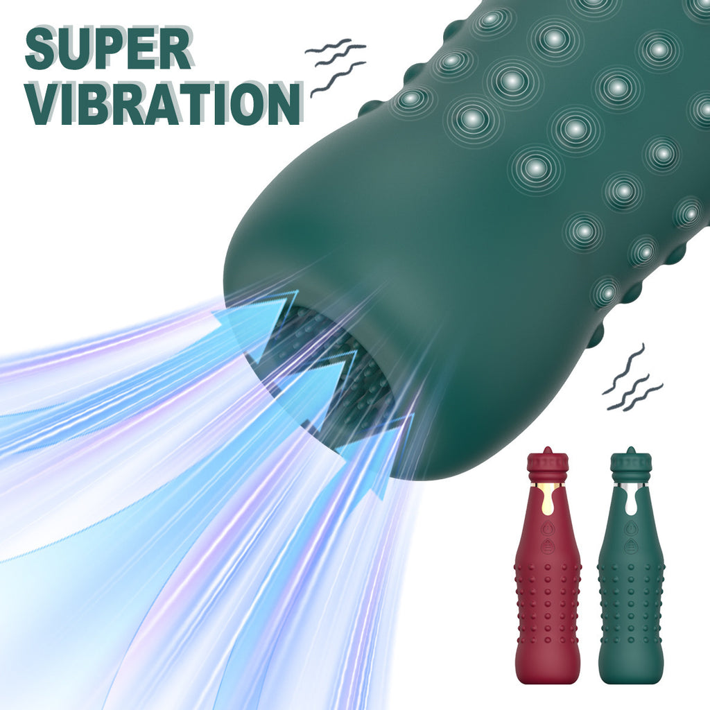 New product bottle vibration stick women's AV massage wand tongue licking vibrator female masturbation sex toy