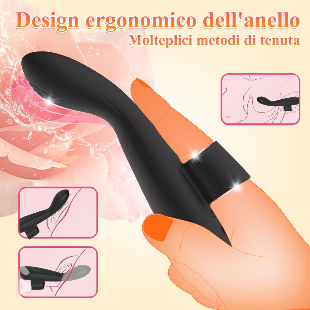 10 Frequency Rechargeable Silicone Adult Erotica AV Stick Female Masturbator Vibrating Finger Caps Vibrators for Women