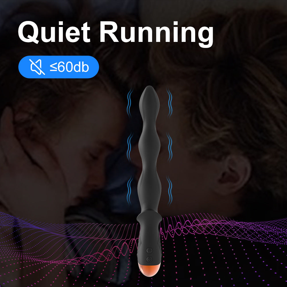 Rechageable Pulling Bead Stick Multiple Stimulation Anal Plug Vibrator Male Masturbator Adult Products