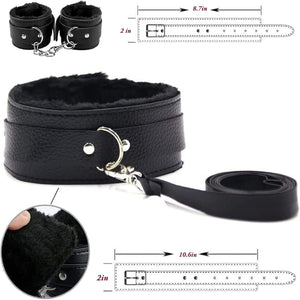 Seductiva Midnight: 11-Piece Leather Bondage & Restraint Kit - Sensory Wellness Product Perspective - NZ Local Stock
