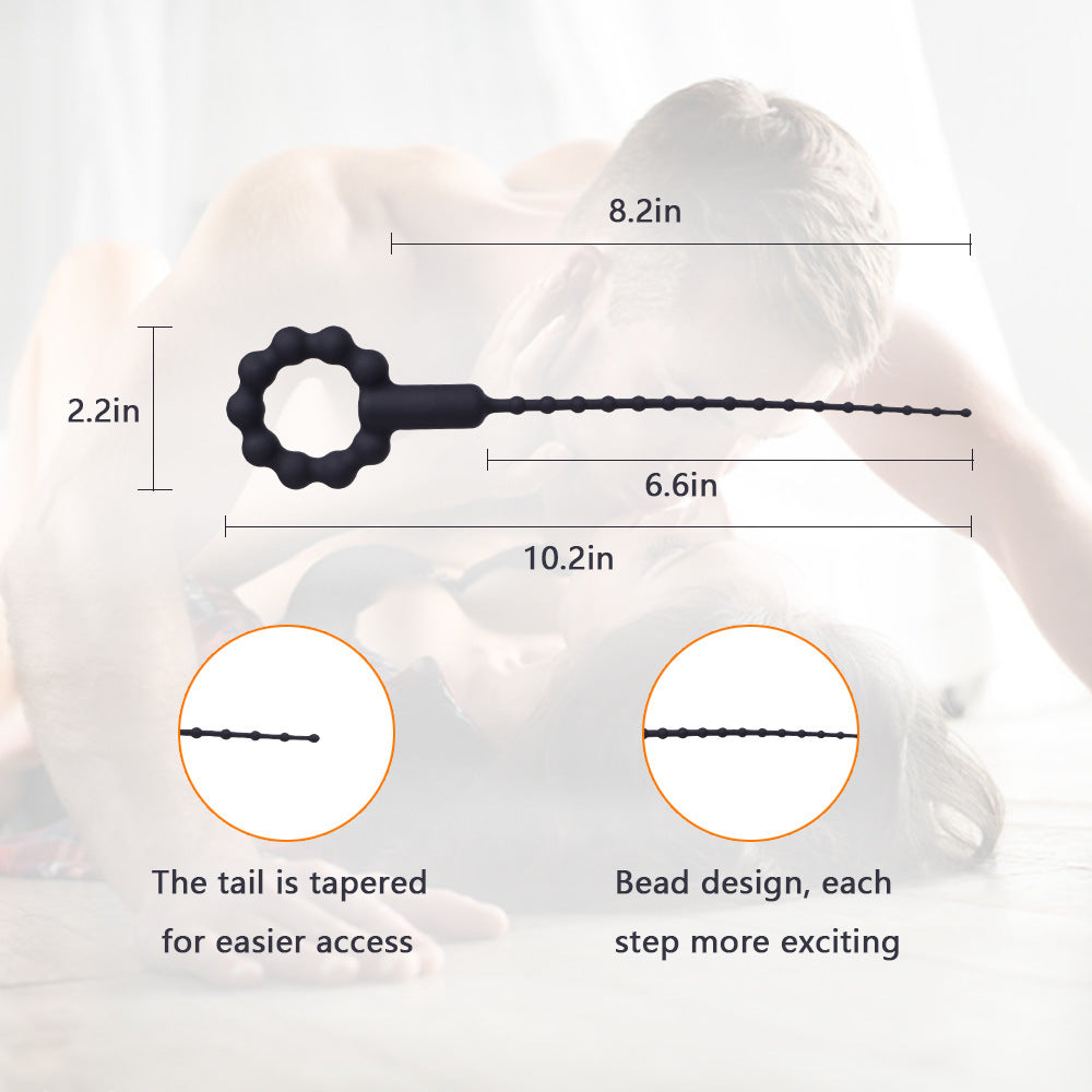 Pull Ring Vibration Horse Eye Rod Urethra Stimulation Male Masturbation SM Sex Toys Adult Products