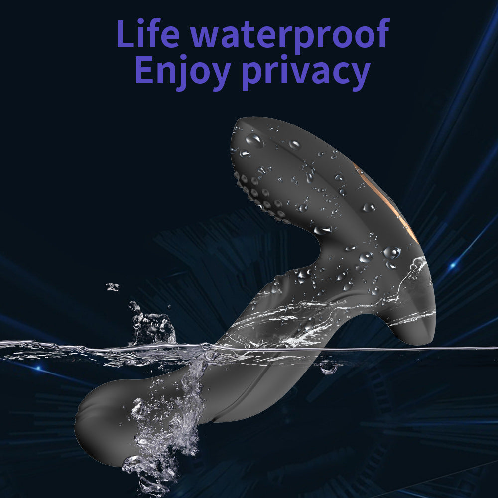 Silicone Anal Plug Vibrator 10 Frequncy Vibration Finger Massage Mode Prostate Massager for Male & Female