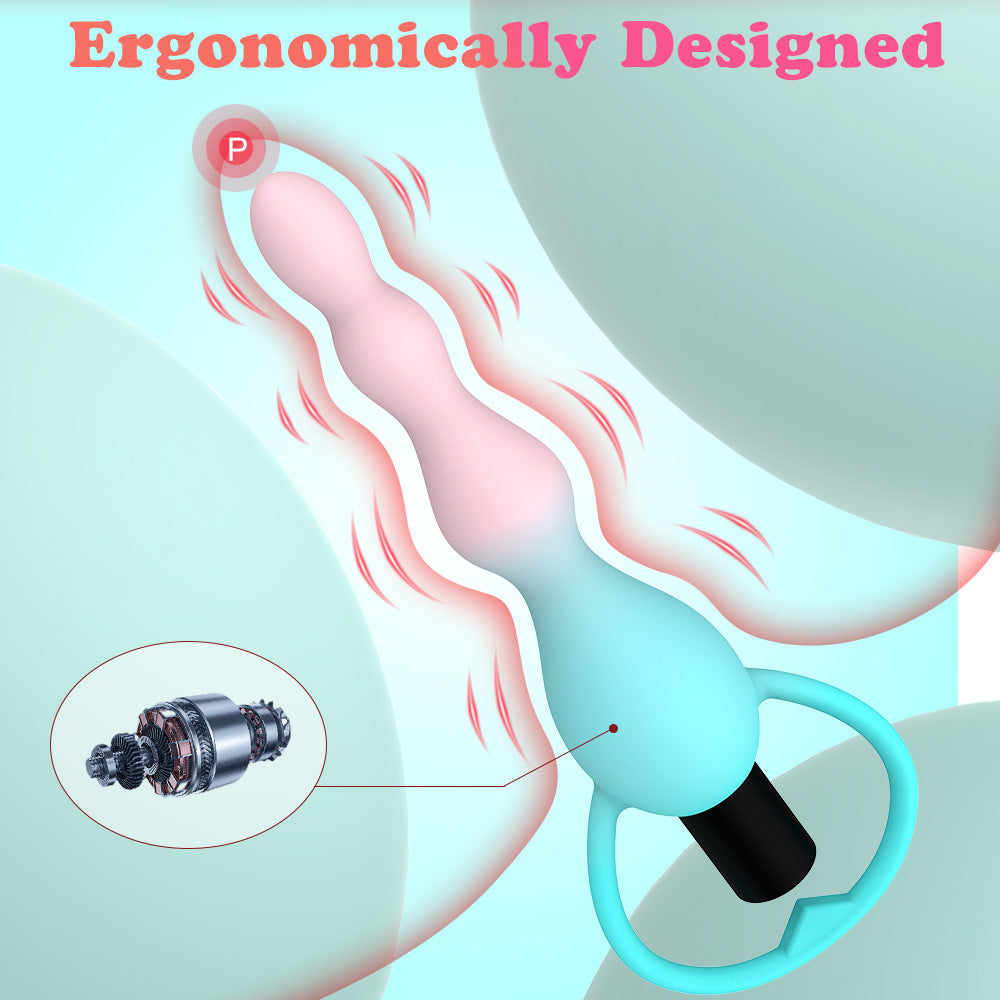 Vibrating Anal Plug Prostate Massage Anal Beads Butt Plug Vibrators Sex Toys for Women Couples Butt Plug Silicone Adult Products