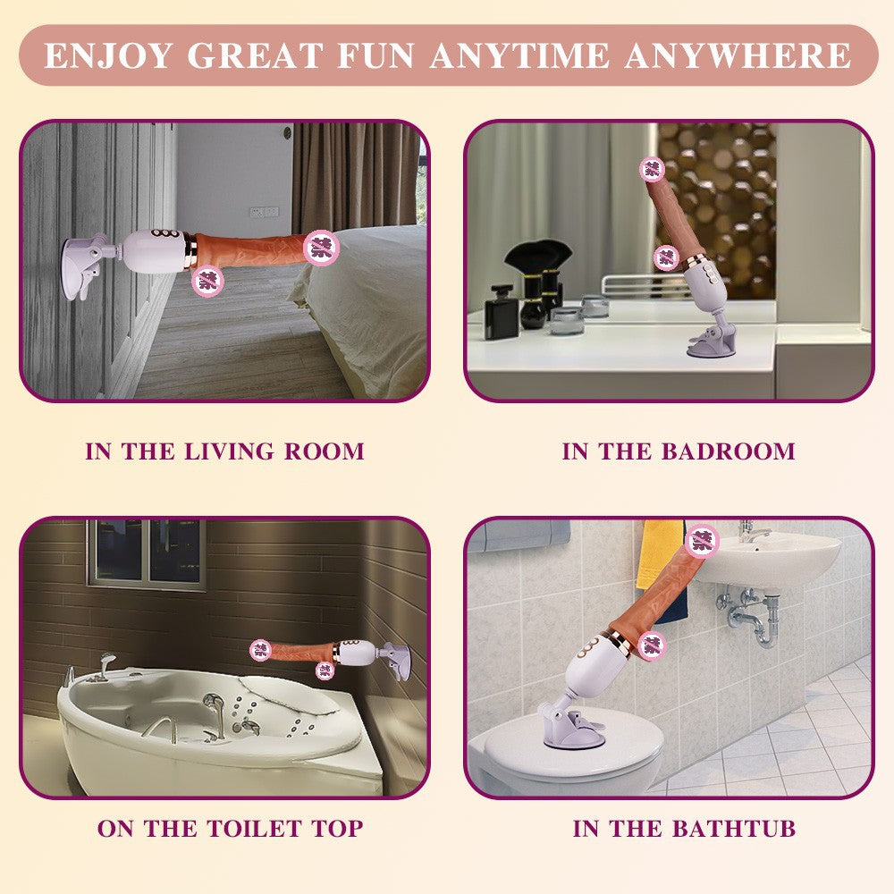 Female mini masturbation device massage insertion for orgasm artificial penis electric telescopic vibrating dildo vibrator woman sex toys