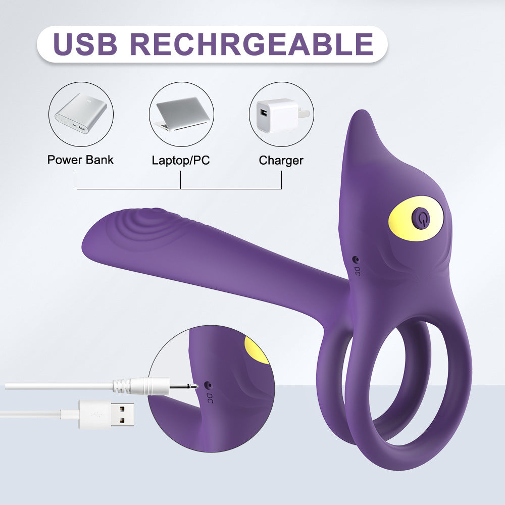 Hot Selling Adult Toy Locking Ring Remote Control Silicone Couples G-Point Masturbation Vibrating Ring