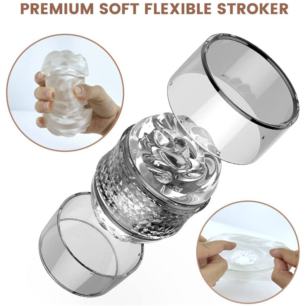 Seductiva Men's Masturbator Discreet Quiet Pleasure Toy Privacy Packaging Solo Adult Toy - Sensory Wellness Product Perspective - NZ Local Stock