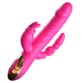 Rabbit vibrator clitoral stimulation telescopic double vibration female masturbation sex toy for woman