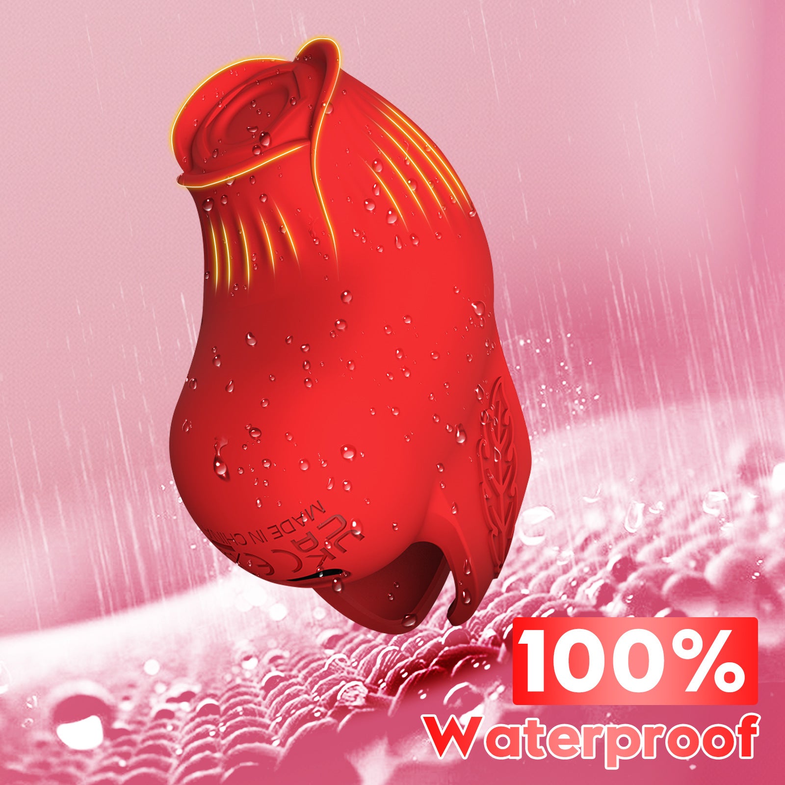 Silicone Suction Intimate Toy Rose Finger Vibrator Rechargeable | NZ Discreet Delivery by Seductiva
