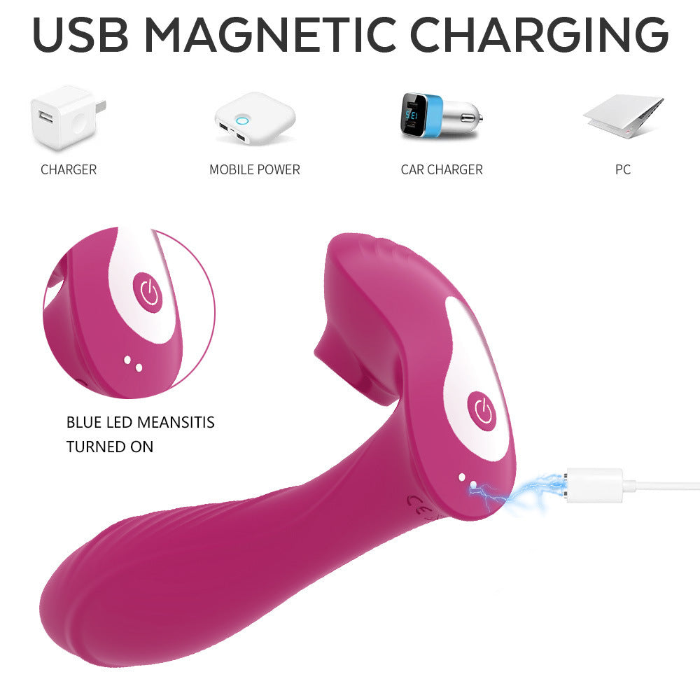 10-frequency sucking wireless remote control vibrator dual-vibration wearable masturbation sex toy