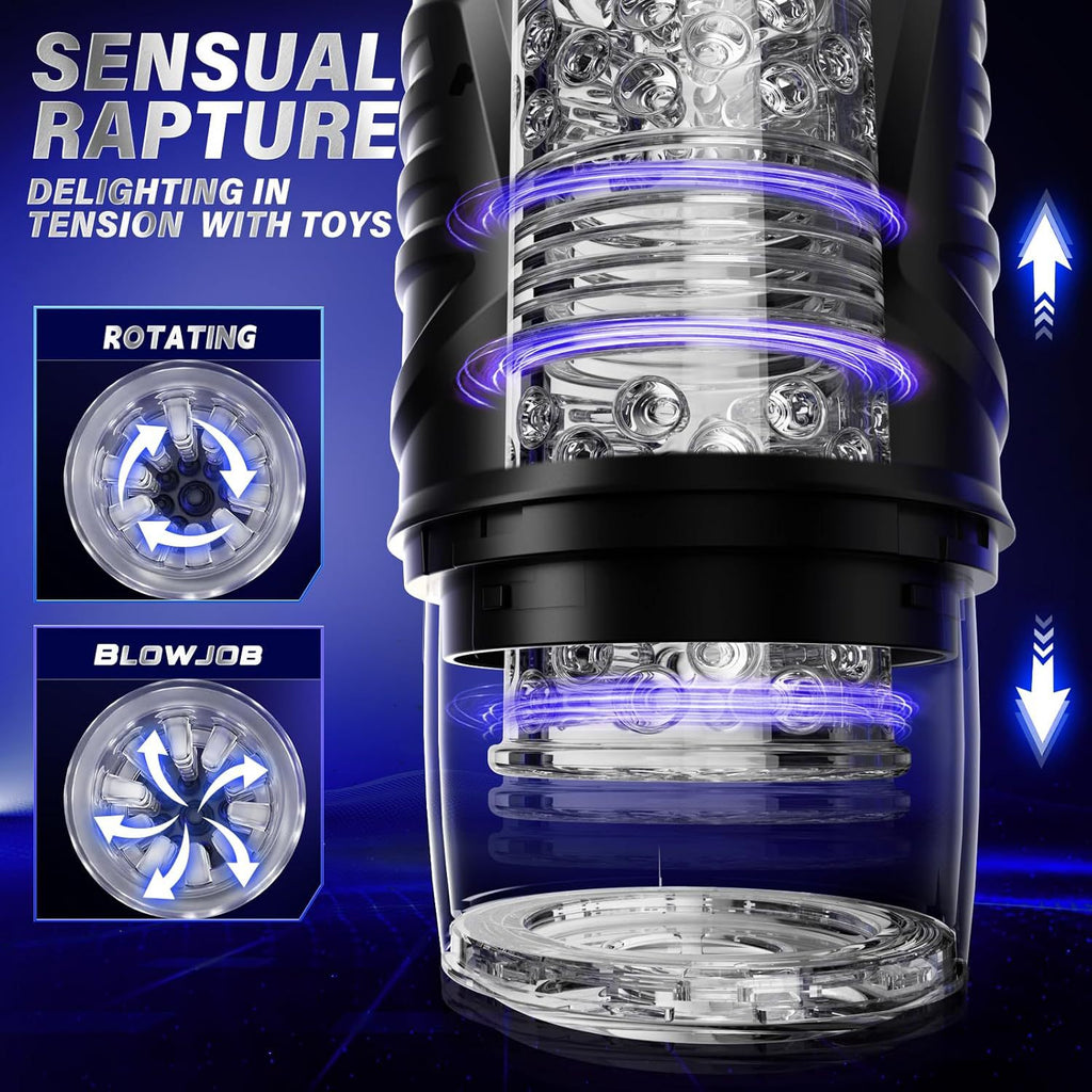 Hot Sale Automatic Thrusting & Rotating Masturbation Cup For Man Male Masturbator Sex Toys
