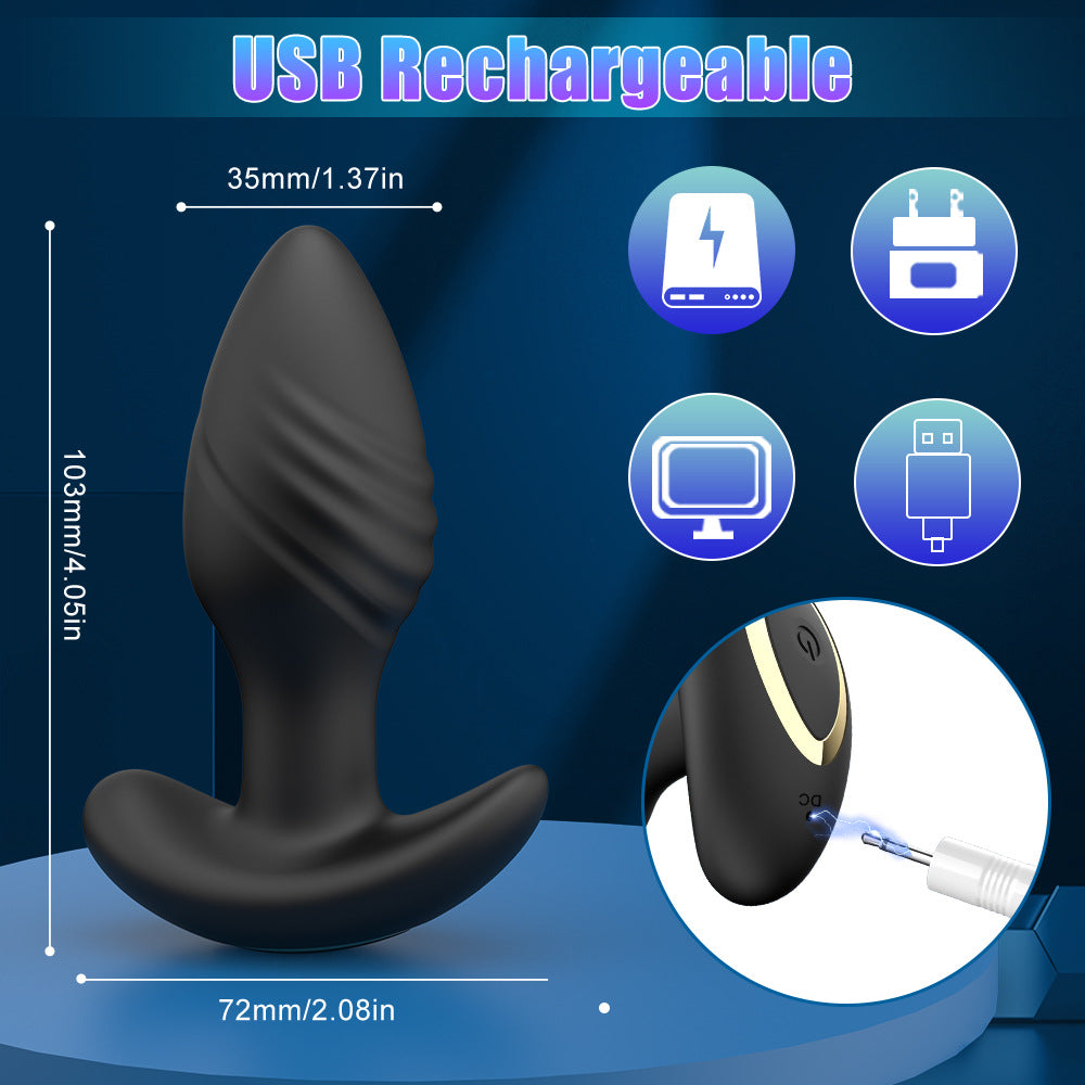 APP control Silicone Anal Vibrator Waterproof and Rechargeable Big Plug Vibration Adult Anal Plug Sex Toys