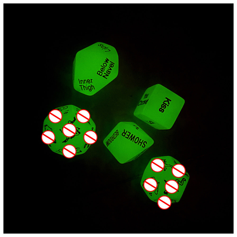 Seductiva 5-in-1 Glow-in-the-Dark Couples Intimacy Dice Game Set Size Reference & Packaging - Shipped from NZ