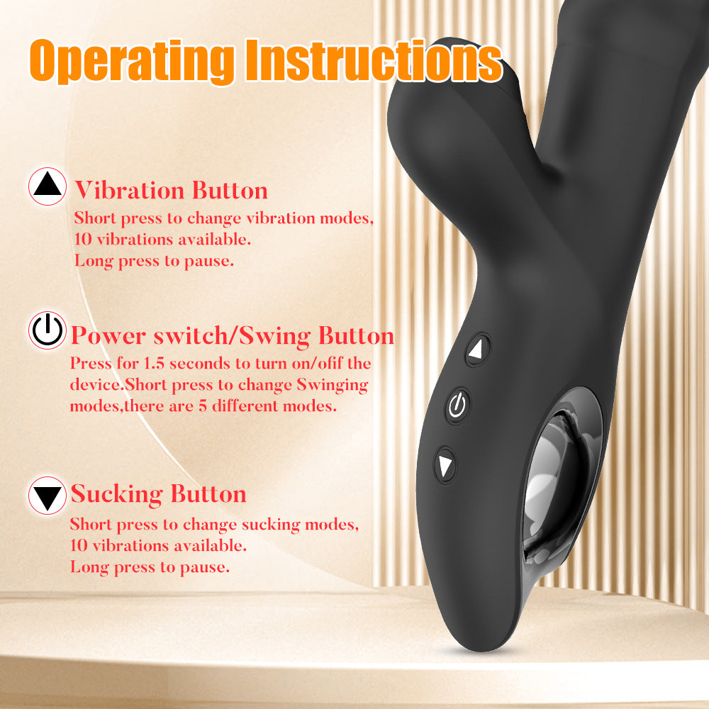 New Arrival AV Wand Clitoris Stimulator Swing Sucking G Spot Rabbit Vibrator Sex Toys for Women
