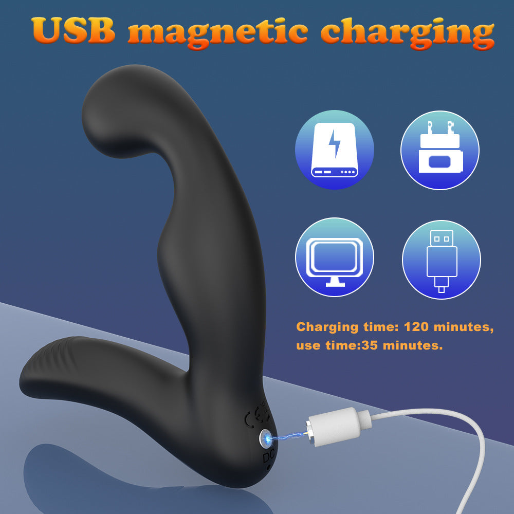 Anal Stimulator Rechargeable Dual Vibration Prostate Massager Butt Plug Vibrator