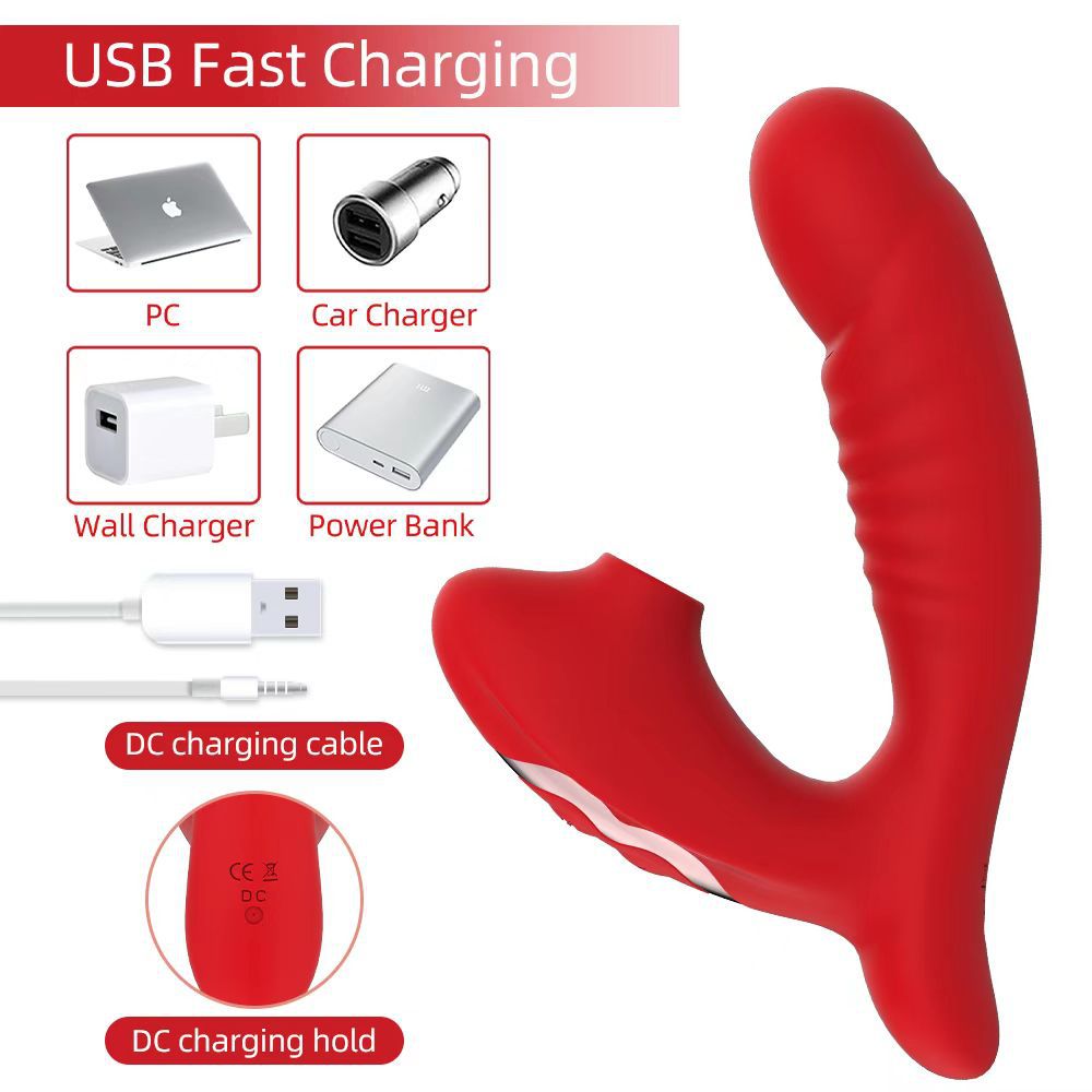 10 Frequency suction vibration modes rechargeable vibrator wearable dildo woman sex toy