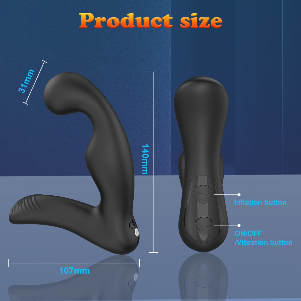 Anal Stimulator Rechargeable Dual Vibration Prostate Massager Butt Plug Vibrator