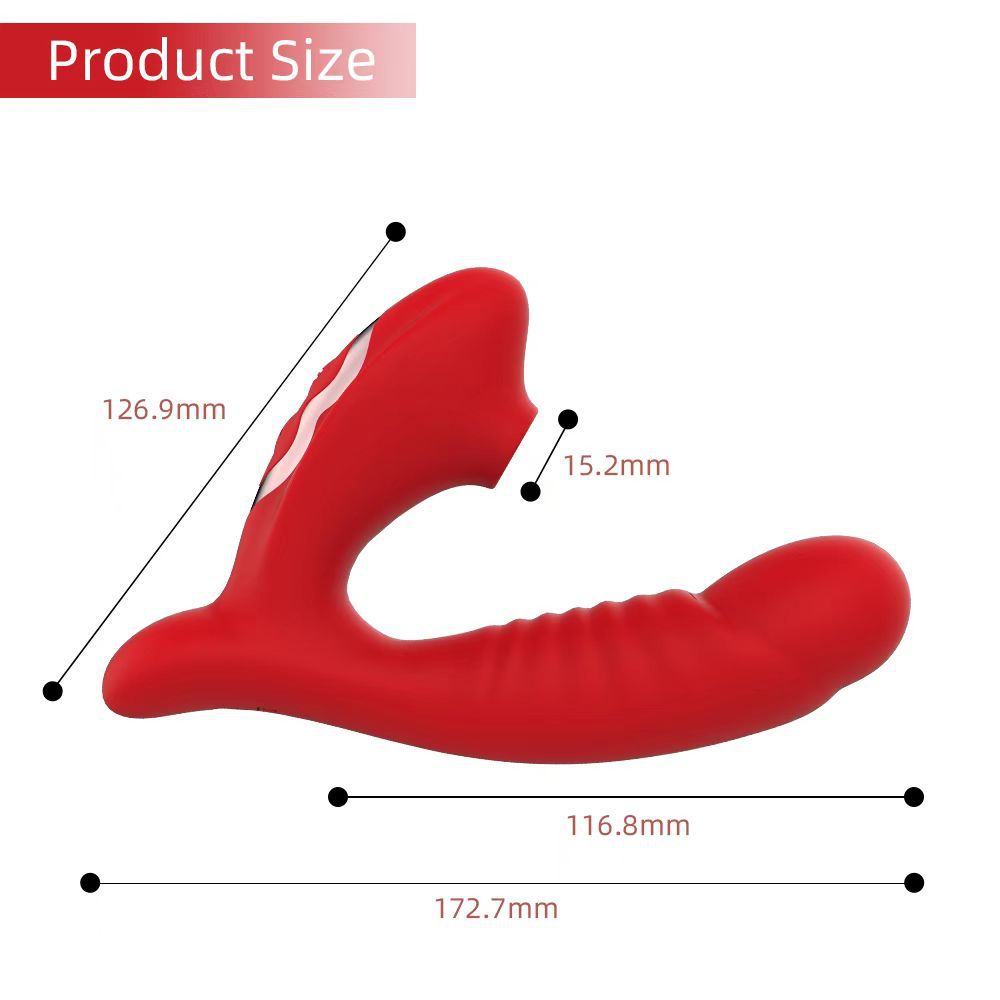 10 Frequency suction vibration modes rechargeable vibrator wearable dildo woman sex toy