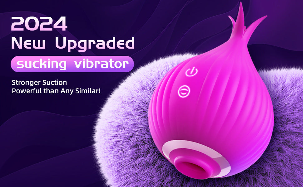 Onion-sucking egg-jumping female clitoral stimulation variable-frequency tongue licking and patting masturbation adult sex toys