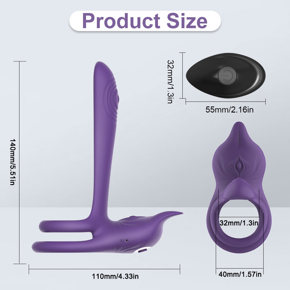 Hot Selling Adult Toy Locking Ring Remote Control Silicone Couples G-Point Masturbation Vibrating Ring