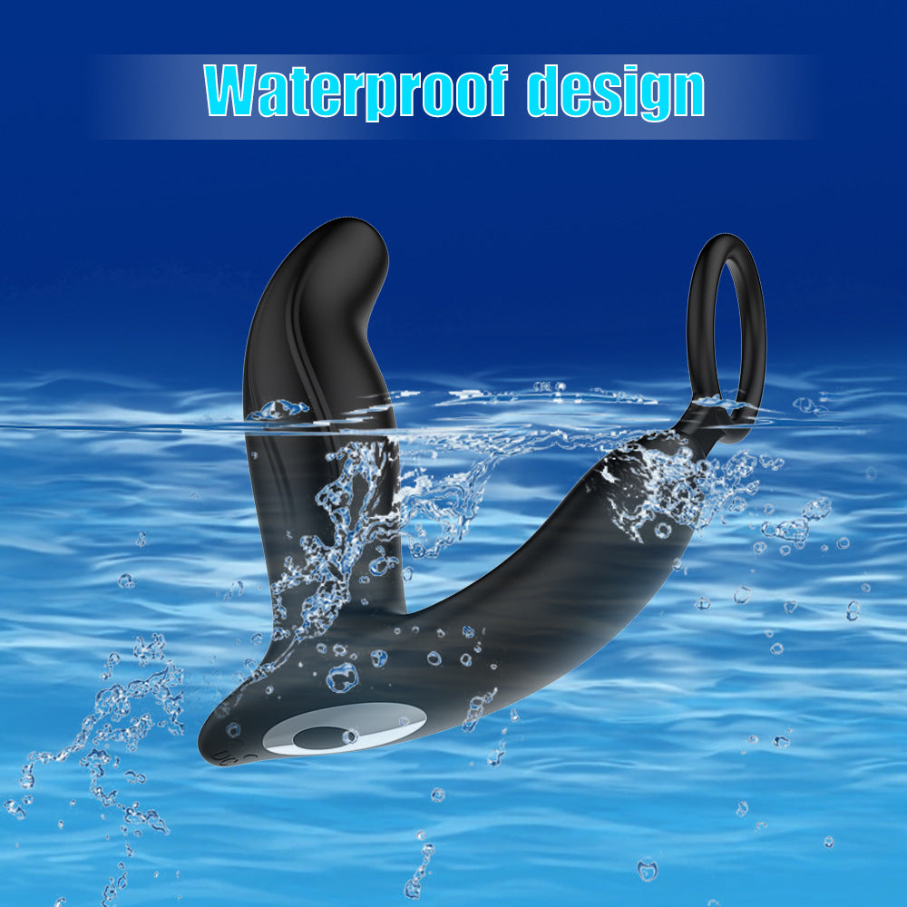 Silicone Anal Stimulator Rechargeable Dual Vibration Prostate Massager Butt Plug Vibrator With Cock Ring For Man Sex Toy
