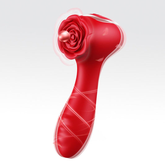 Rose Vibrator 10-frequency Body Massager Vibrating Egg Rose Flower Rotating Bead Vibrator