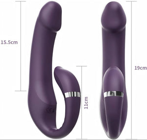 Seductiva Velvet: 10-Frequency C-Type Dual Motor G-Spot & Clitoral Vibrator - Sensory Wellness Product Perspective - NZ Local Stock