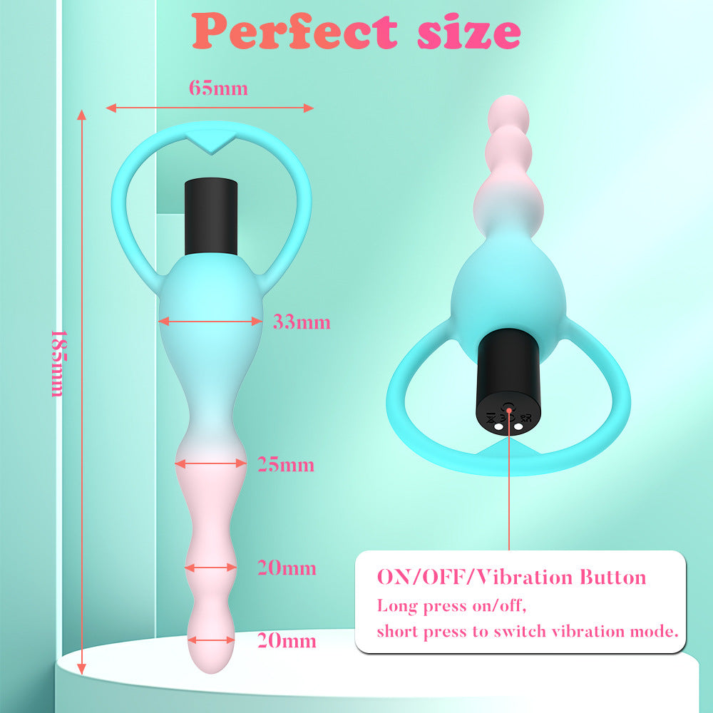 Vibrating Anal Plug Prostate Massage Anal Beads Butt Plug Vibrators Sex Toys for Women Couples Butt Plug Silicone Adult Products