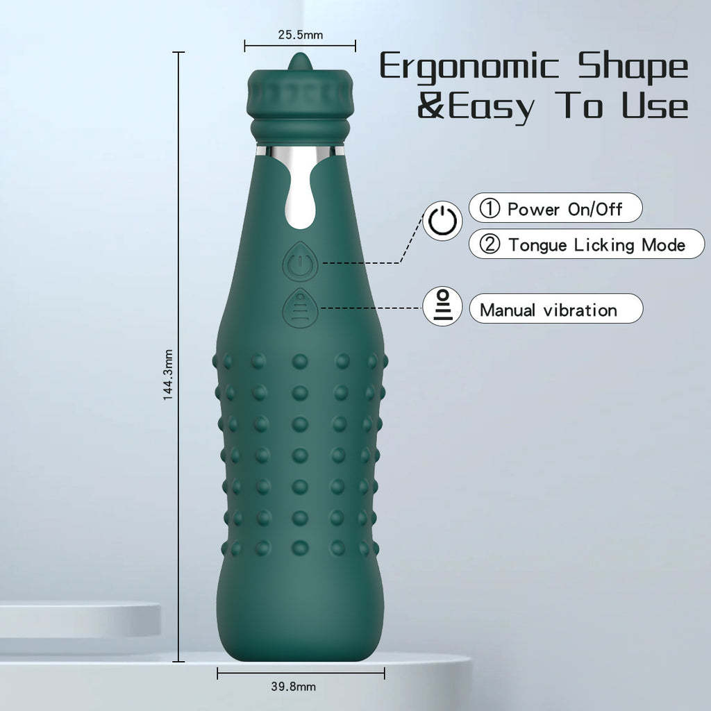 New product bottle vibration stick women's AV massage wand tongue licking vibrator female masturbation sex toy