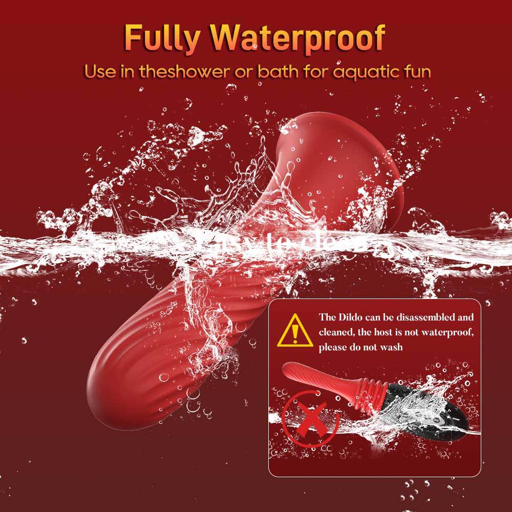 Wireless control 9 powerful telescopic vibration heating women masturbation vibrator