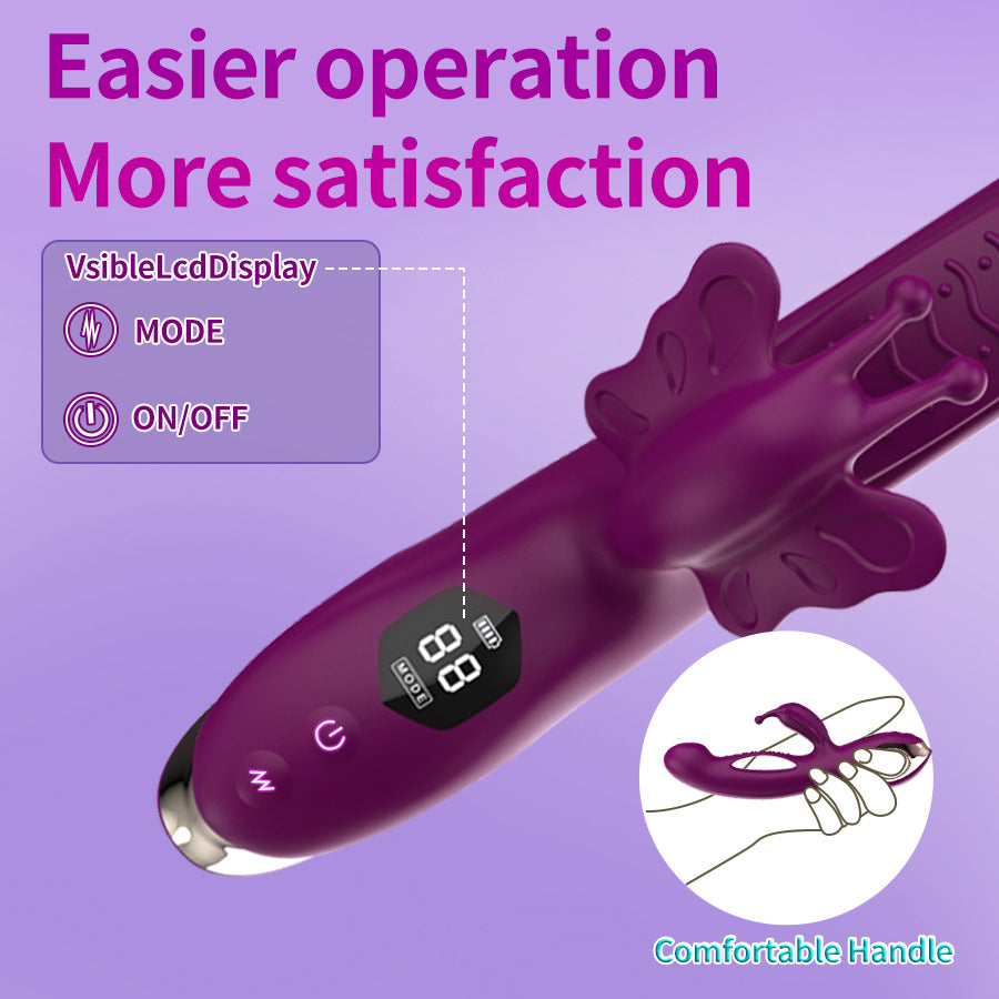 Butterfly Vibrator Multi-frequency Dual Shock AV Stick G-spot Clitoral Stimulator