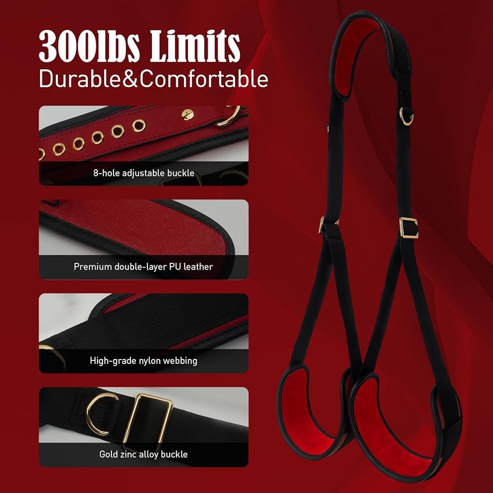 Seductiva Leather Handcuffs BDSM Restraints Set – Adult Erotic Roleplay Kit - Sensory Wellness Product Perspective - NZ Local Stock