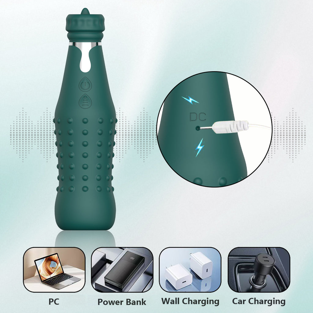 New product bottle vibration stick women's AV massage wand tongue licking vibrator female masturbation sex toy